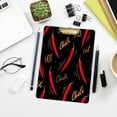 thumbnail image 7 of FMSHPON Hot Chili Peppers Seamless Pattern Clipboard Hardboard Wood Nursing Clip Board and Pull for Standard A4 Letter 13x9 inches, 7 of 7