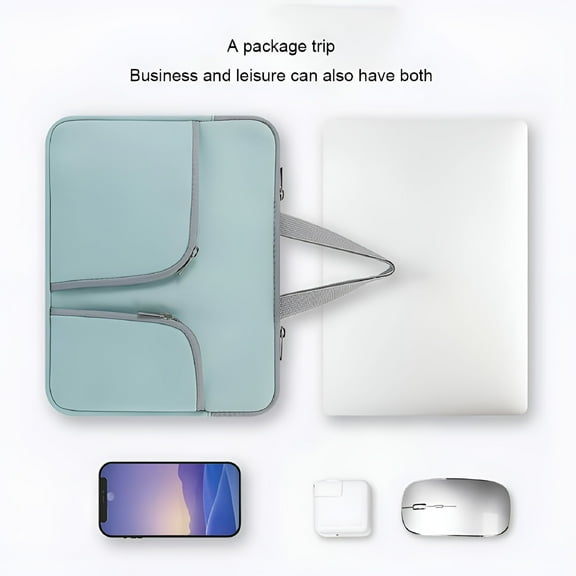 GASTROPOD Laptop Sleeve Waterproof Computer Case Portable Bag Pocket Carrier Pouch Protector Reusable Compartments Business Storage Rose Red 15.6inch