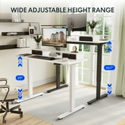 FlexiSpot 55x24 Electric Standing Desk with One-Piece Desktop, 2 Removable Drawers, Headphone Hook, 4 Height Memory Presets, 250lbs Capacity Ergonomic Sit Stand Desk with Monitor Stand