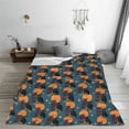 thumbnail image 5 of Honeii Owls In Cartoon Style Print Fleece Blanket - Throw Blanket for Bed, Sofa, Couch, Camping, and Travel , Microplush Ultra Soft Warm Blanket-60"x50", 5 of 7