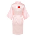 thumbnail image 5 of TIMIFIS Couples Silk Robe Sets Hotel Spa Robes Bride and Groom Robe Bridal Party Robes 1Pcs pring/Summer, 5 of 5