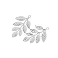 thumbnail image 3 of 30 Pcs Filigree Leaf Charms Pendants Jewelry Pendants for Bracelet Necklace Earrings Jewelry Decoration, 3 of 8