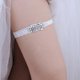 thumbnail image 3 of Precioso cinturón liguero para pierna de boda con perlas y diamantes de imitación. Regalo de lencería. Algo para la novia. Banda sexy de lentejuelas y encaje, 2 piezas, 3 of 5