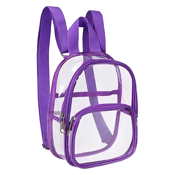 GASTROPOD Waterproof Clear Mini Backpack, set for School, Work, Stadium, Travel, Beach, College.