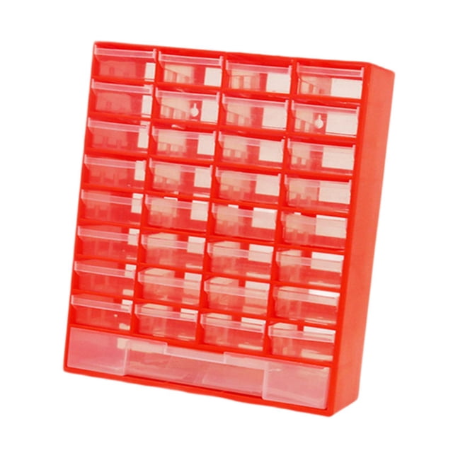 fastboy Organisateur de Tiroir Armoire de Rangement Écrous Vis Petite Organisation Articles Rouges Garage Rouge 30x13.1x40.8cm