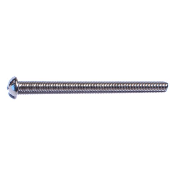 #10-32 x 3" 18-8 Stainless Slotted Round Machine Screws MSRSS-138 (50 pcs.)