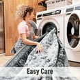 thumbnail image 4 of VUNATE Area Rugs for Living Room 8'x10' Washable Floor Carpet Soft Distressed Boho Floral Large Rugs for Bedroom Dining Room Non Slip Indoor Home Decor Gray, 4 of 5