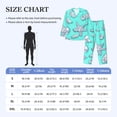 thumbnail image 4 of Uemuo Seashell And Starfish Pattern 2-Piece Loungewear Set - Men’s Soft Sleepwear, Cozy Winter PJs, Comfy Sleep Set-X-Large, 4 of 7