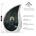 thumbnail image 2 of SUBSH Wolf Howling Urns For Ashes - Urns For Human Ashes Adult Male - Small Ashes Urn - Combo 1 Large & 2 Small - Adult Size Urn - Ashes Keepsake - Miniature Urns For Mom & Dad, 2 of 2