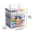 thumbnail image 1 of YYSDCY Deals of The Day Clearance! Acrylic Marker Set for Students, Large Capacity Watercolor Pens, Washable Non-Permable Markers, 24 Colours Stackable for Art Projects, 1 of 4