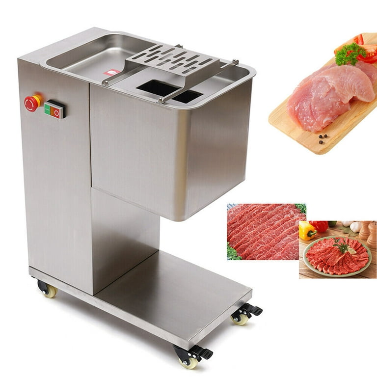 FETCOI Commercial Meat Slicer Meat Cutting Machine 3mm Thickness 500kg/h  Meat Cutter