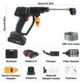 thumbnail image 2 of 1 Set Cordless Power Washer High Power Washer Machine Electric Pressure Washer for Washing Car, 2 of 10