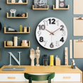 thumbnail image 2 of 3D Wall Clock Large Modern No Ticking Noises Wooden for Living Room Bedroom Kitchen, 2 of 5