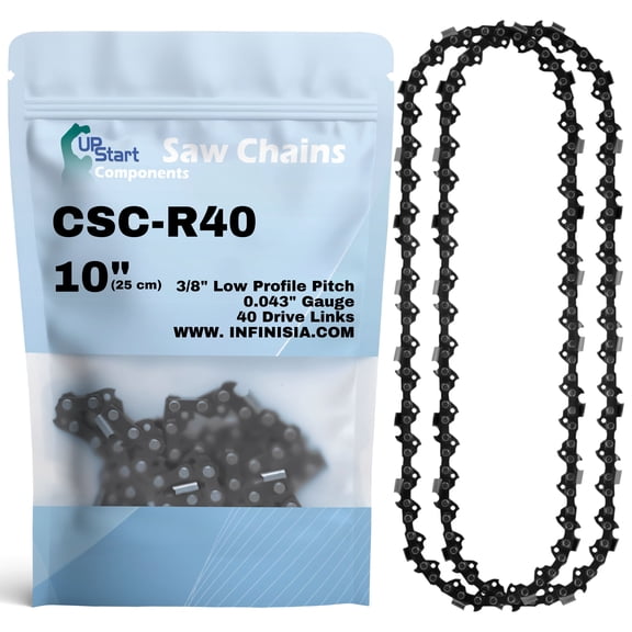 2-Pack 10-Inch Chainsaw Chain R40 Replacement for Ryobi ZR15520 Expand-it Pruner