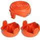 thumbnail image 1 of Piezas de herramientas de repuesto para tapa de carrete de máquina, para cortadora de hilo, herramientas eléctricas, cortadora de hilo, corte y golpeo de césped (paquete de 3), 1 of 5