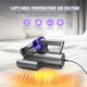 thumbnail image 4 of Aspiradora de cama y colchón, potente aspiradora de mano de 16 kPa con luz UV-C, doble depósito de polvo, alta potencia de calentamiento, ultrasónica y anión para sofá cama (con cable, morada), 4 of 5