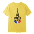 thumbnail image 5 of TSADFHJI T-Shirts pour Hommes Manches Courtes Graphique Automne T-Shirts Décontractés Doux et Confortables en Coton Imprimé avec Col Rond et Manches Courtes G Jaune, 5 of 5