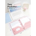 thumbnail image 2 of MetalM Plastic Folders with Pockets 3 Hole Punched, 6 Pack Pastel Pocket Folders for 3 Ring Binder, Unique 1/3 Cut Tabs with Colorful Labels, School Folders, Letter Size, 2 of 6