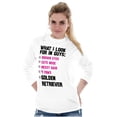 thumbnail image 4 of What I Look In Guys Golden Retriever Women Plus Size Long Sleeve Graphic Tee Brisco Brands 3X, 4 of 5