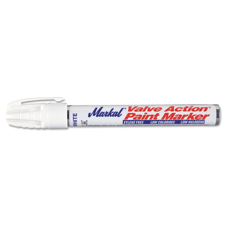 LOT of NEW Markal White Valve Action Paint Marker P/N# 96820 Pen 6 