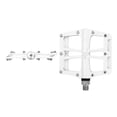 thumbnail image 5 of Pedales para bicicleta BMX 1/2 aluminio blanco blanco M, 5 of 5