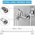 thumbnail image 2 of Pvc Smooth Shower Hose 3m,acsergery Jatiler Universal Replacement Shower Hose, 2 of 5