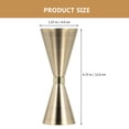 thumbnail image 5 of SWETRACE Cup Shape 1Set Golden Jigger for Bartending with Measurements Home Use, 5 of 8