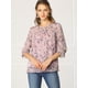 thumbnail image 3 of BluCasual De GaCon Estampado Floral De Man3/4 Con Volantes PaMujer RoL, 3 of 6