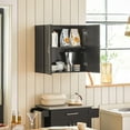 thumbnail image 4 of SoBuy FRG231-SCH,Wall Storage Cabinet Unit with Double Doors,Kitchen Bathroom Wall Cabinet,Garage or Laundry Room Black, 4 of 5