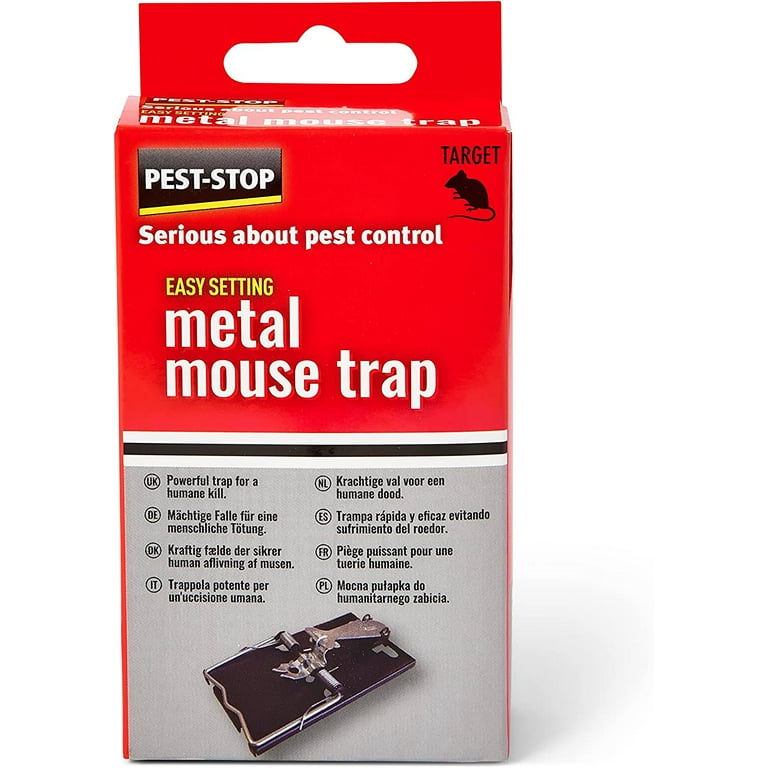 MouseGuard Small Mouse Traps 4 Pack with Metal Bait Pedal - K. K. Discount  Store