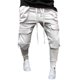 thumbnail image 2 of Pantalones largos casuales para hombre, con bolsillos cargo anchos, con cordones, de algodón, para chándal, largos, para hombre, 2 of 9