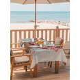 thumbnail image 2 of Outdoor Tablecloth with Umbrella Hole for Patio/Picnic/Party/Camping, Independence Day Waterproof Table Cloth Rectangle Table Cover Washable, Vintage Floral 250th American Flag (60"x 84"), 2 of 9