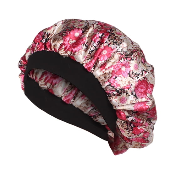Soft Silk Hair Bonnet With Wide Band Comfortable Night Sleep Hat Hair Loss Cap,Styling Tools
