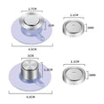 thumbnail image 3 of DOLITY Stainless Steel Soap Holders Wall Mounted Seamless Sticker Suction Cup Organizer cone, 3 of 3