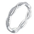 thumbnail image 4 of justharion Couples Wedding Crystal Ring Punk Twist Loop Circle Woman ring Wedding Man Girls Lady Party Jewelry Rings, 4 of 9