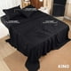 thumbnail image 2 of Juego de sábanas Utopia Bedding King de microfibra cepillada, color negro, 4 unidades, 2 of 7