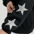 thumbnail image 4 of Women's Gameday Couture  Black Montana Grizzlies Pure Victory Relaxed Rhinestone Pullover Sweatshirt, 4 of 4