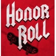 thumbnail image 2 of Skate Board Honor Roll Funny Men's Big & Tall Crewneck Graphic Tee Brisco Brands 5X, 2 of 5