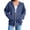 Blue, variant on Lightweight Full Zip Hooded Jacket Women Athletic Track Top With Kangaroo Pocket For Running And Gym Workout Essentials Black M