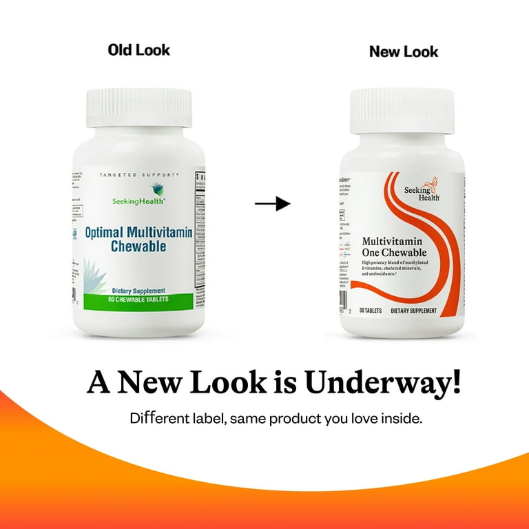seeking health optimal glutathione Seeking Health Optimal Multivitamin Chewable - Immune Support Supplement  with L-5-MTHF, Vitamin B12 & Vitamin D3