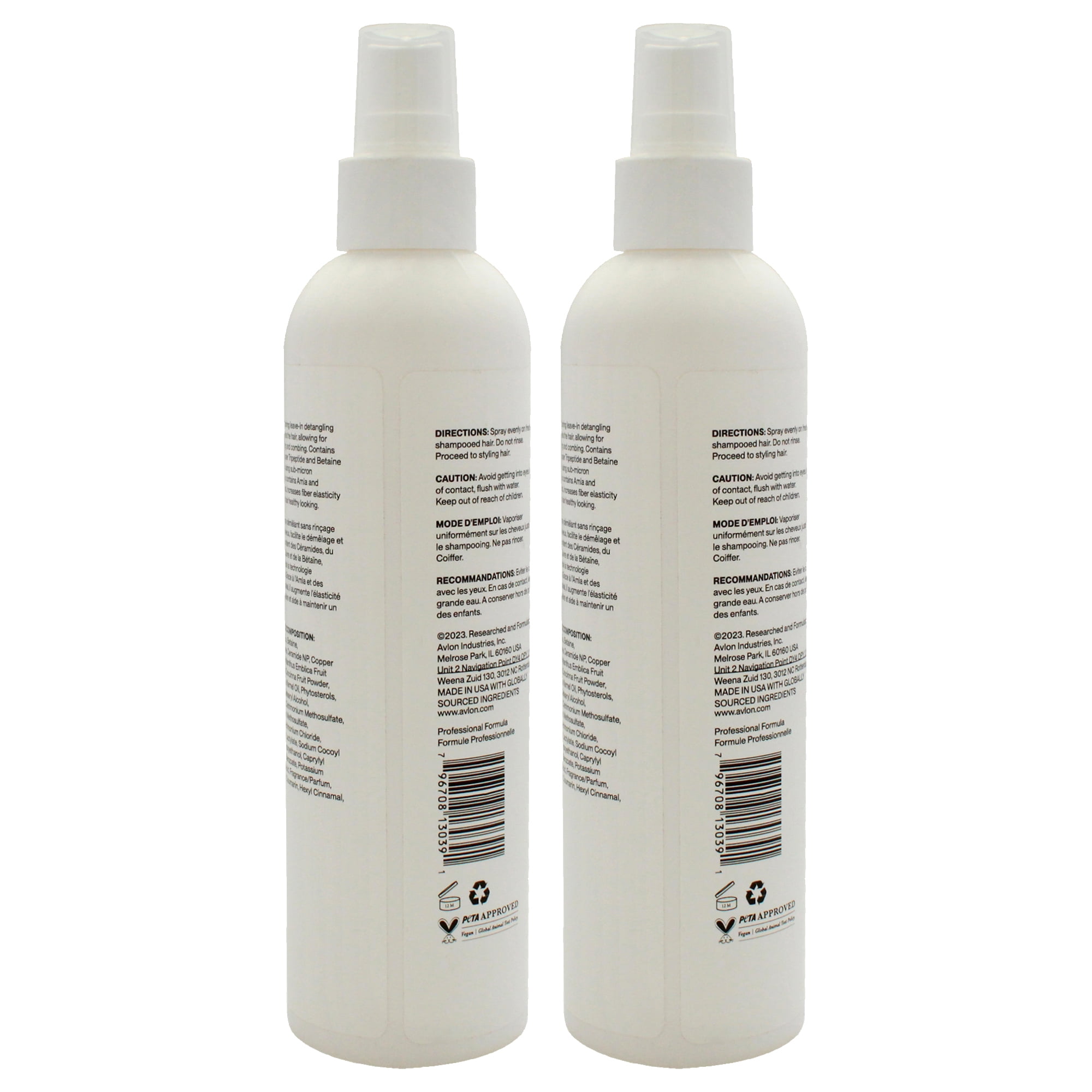 Avlon AffirmCare Leave-in Detangler - Pack of 2 , 8 oz Detangler