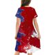 thumbnail image 4 of Odeerbi Niñas Día de La Independencia Vestido de Línea A Verano Patriótico Cuello Redondo Manga Corta Vestido Casual, 4 of 9