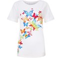 thumbnail image 3 of ICHUANYI Clearance Women's Fashion Casual Printing Loose Short Sleeve T-shirt Pullover Tops(White, XXL) ICHUANYI WER2023080912645, 3 of 5