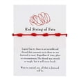 thumbnail image 1 of Knotted Red Rope Bracelet Length Lovers Paper Card Bracelet Bracelet, 1 of 9