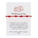 thumbnail image 1 of Pulsera de cuerda roja anudada Longitud Amantes Pulsera de tarjeta de papel Pulsera Wmkox8yi  sjalhkljlk4602, 1 of 1