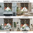 thumbnail image 3 of Spring Mushrooms Swag Valances for Windows 2 Pack, Kitchen Window Curtains 36 Inch Length, Farmhouse Pastoral Botanical Brown Wood Privacy Swag Curtains for Living Room/Bathroom 36"x36", 3 of 8