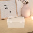 thumbnail image 3 of FUTUREORYY 3Pcs Transparent Hard Card Protectors Storage Box with Stackable Design for Desktop Organization, 3 of 8