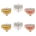 thumbnail image 4 of Candelabro de Hanukkah, anillo de servilleta, hebilla de servilleta, anillo de servilleta de restaurante occidental con incrustaciones de diamantes, 4 of 6
