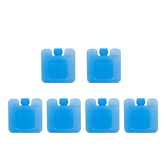 6 uds., bloques enfriadores de hielo, paquetes de congelador, tablas de hielo duraderas, bloques de hielo portátiles ligeros para congelador, paquetes , 7cmx7cmx3cm shamjiam bloques de hielo