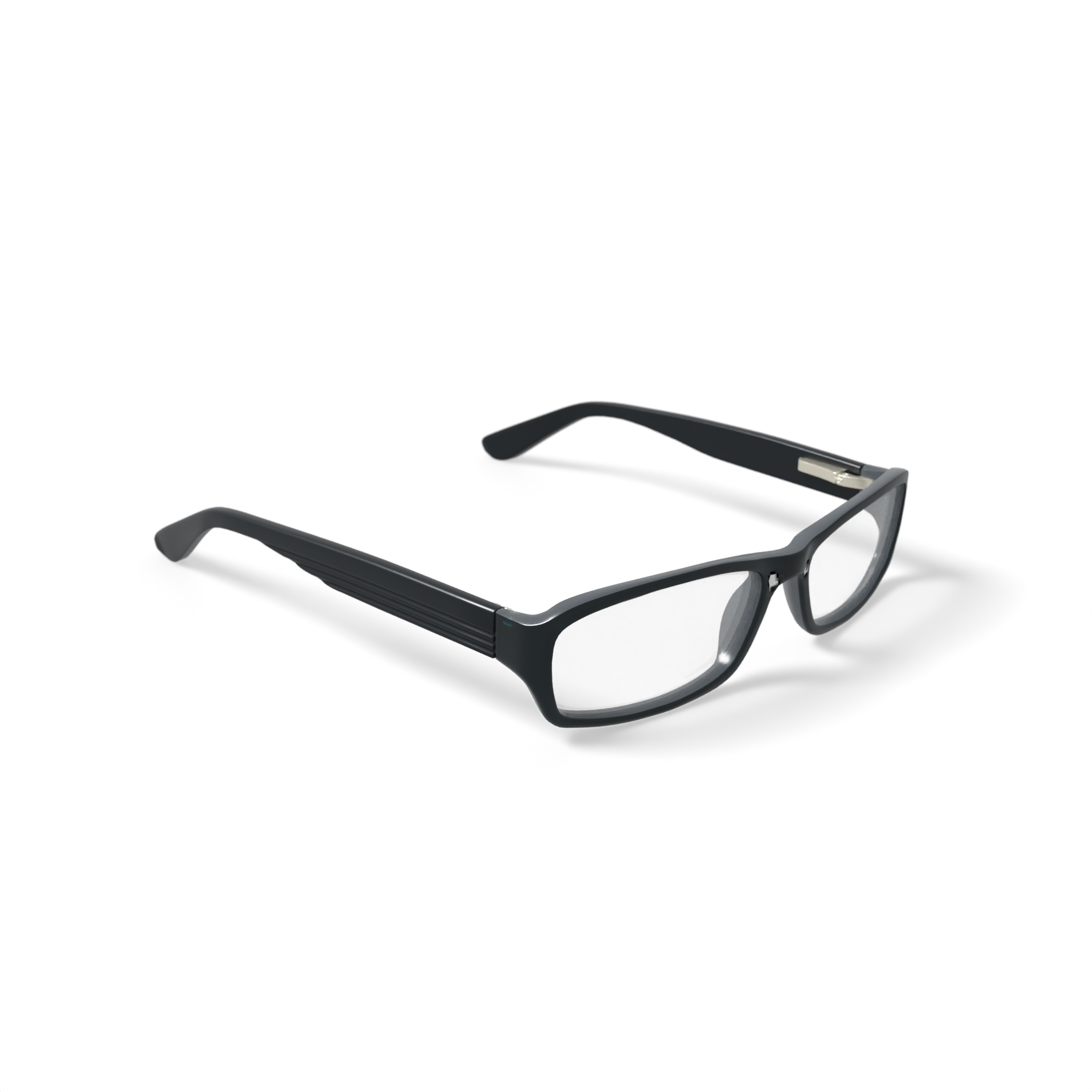 Contour Men's FM9193 Rectangular Prescription Eyeglasses with Case, Black